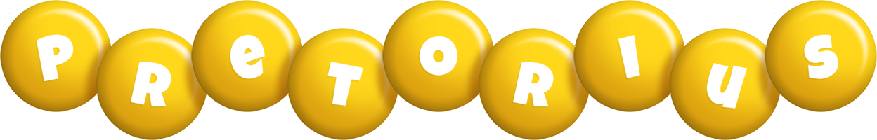 Pretorius candy-yellow logo