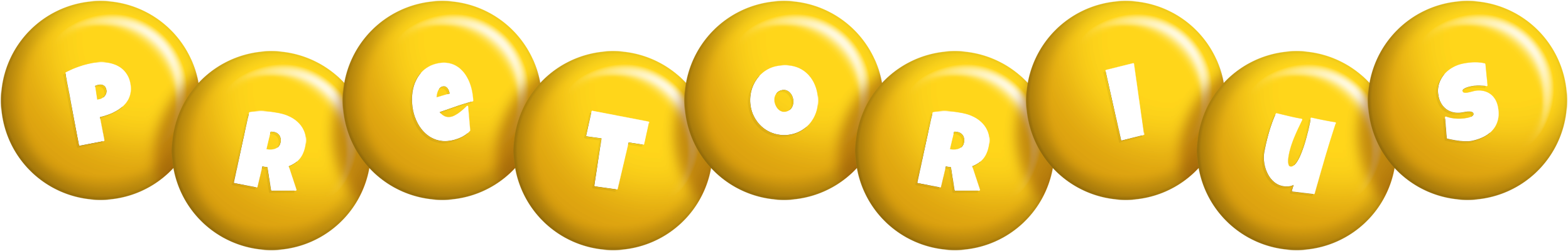 Pretorius candy-yellow logo