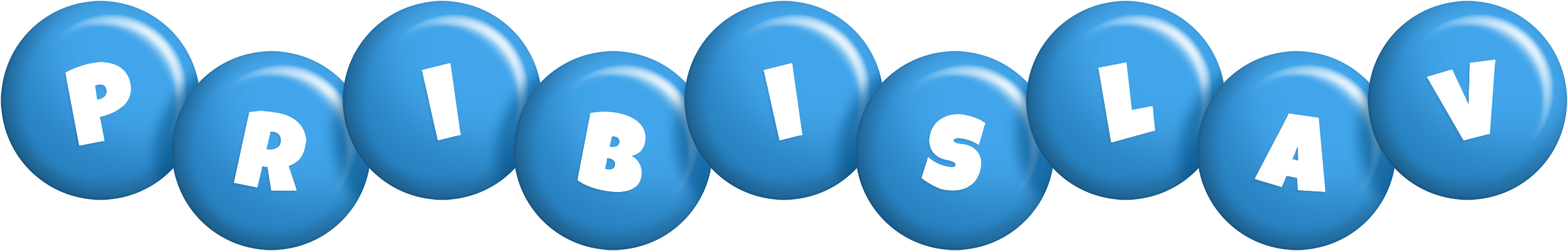 Pribislav candy-blue logo