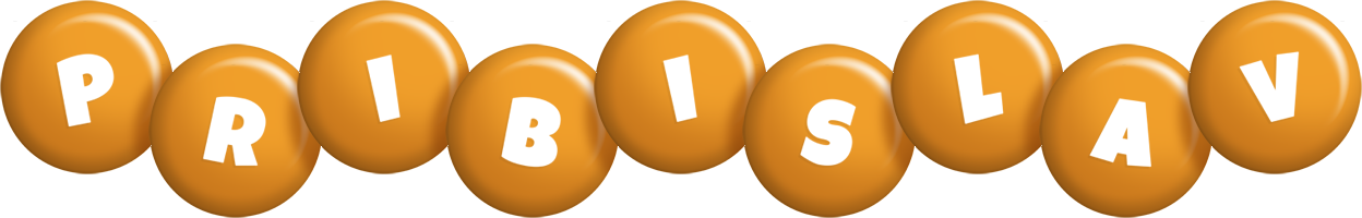 Pribislav candy-orange logo