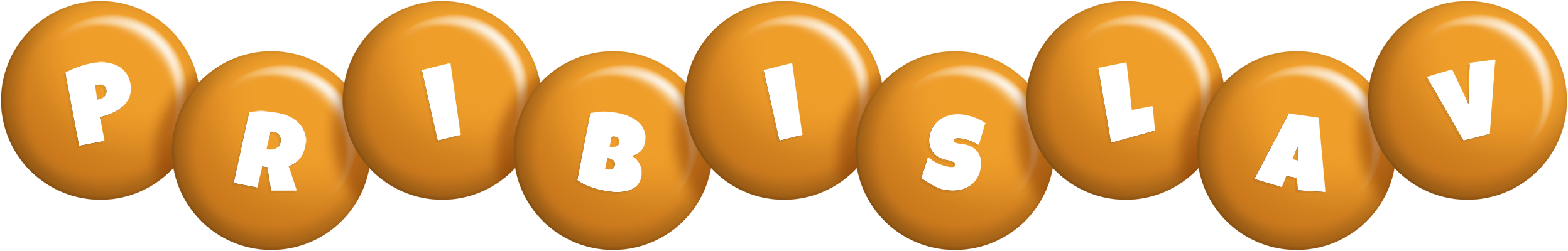 Pribislav candy-orange logo