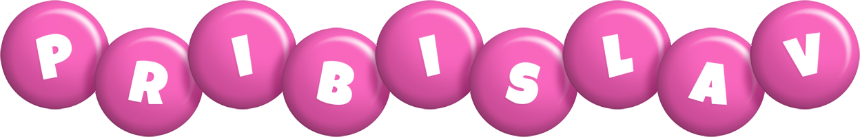 Pribislav candy-pink logo