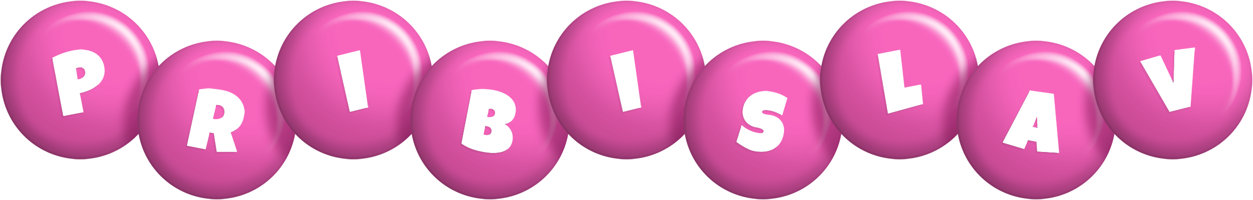 Pribislav candy-pink logo