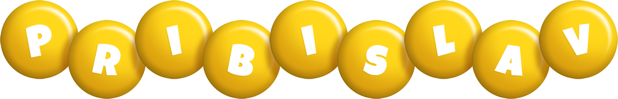 Pribislav candy-yellow logo