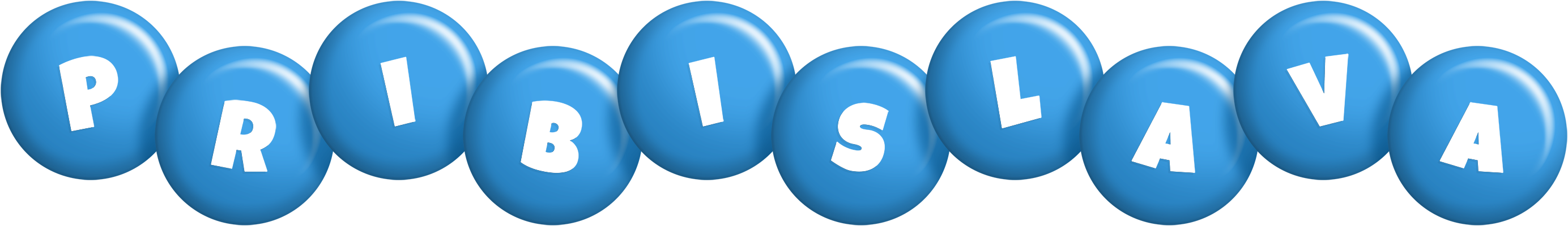 Pribislava candy-blue logo