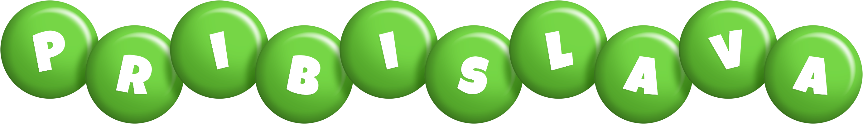 Pribislava candy-green logo