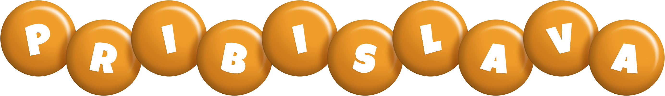 Pribislava candy-orange logo