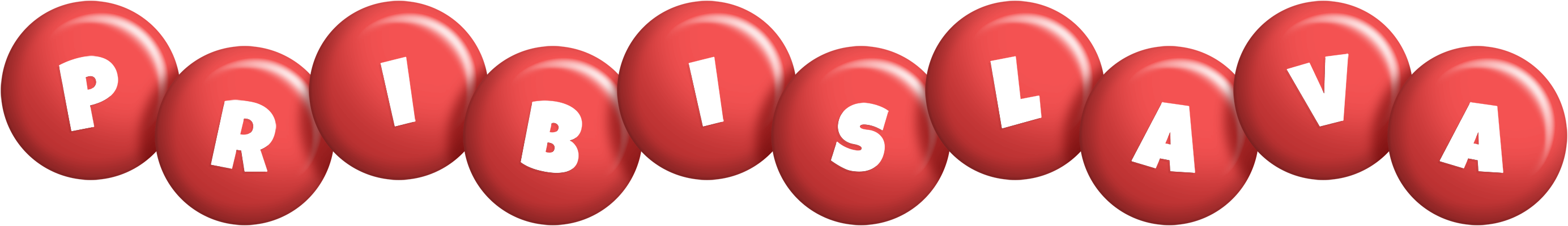 Pribislava candy-red logo