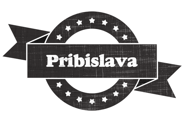 Pribislava grunge logo