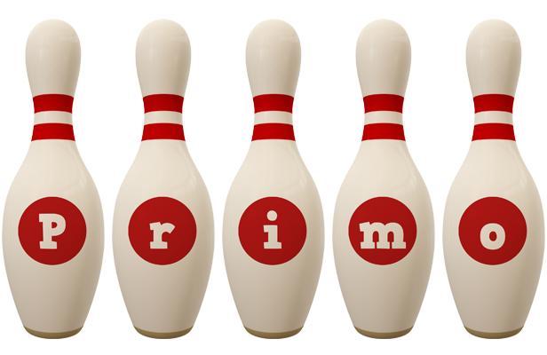 Primo bowling-pin logo
