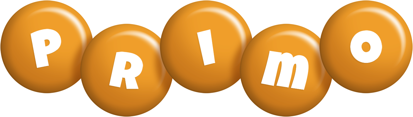 Primo candy-orange logo