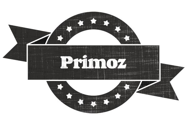 Primoz grunge logo