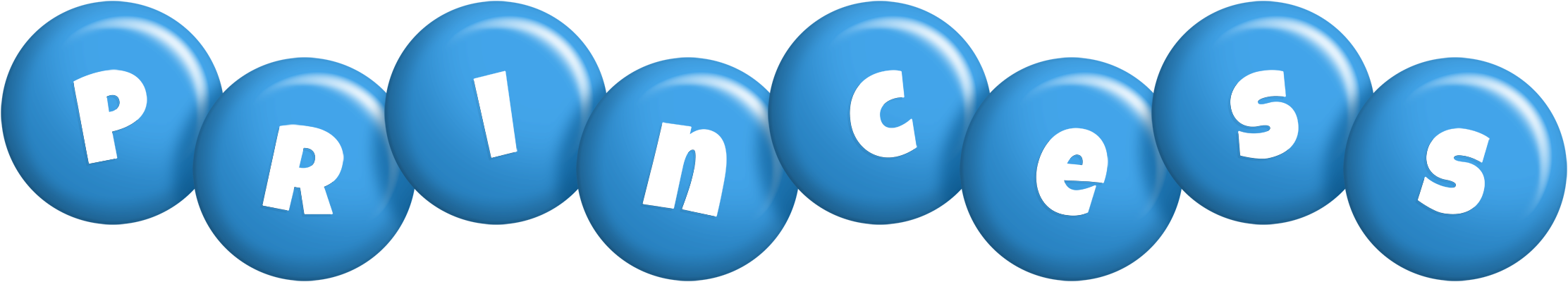 Princess candy-blue logo