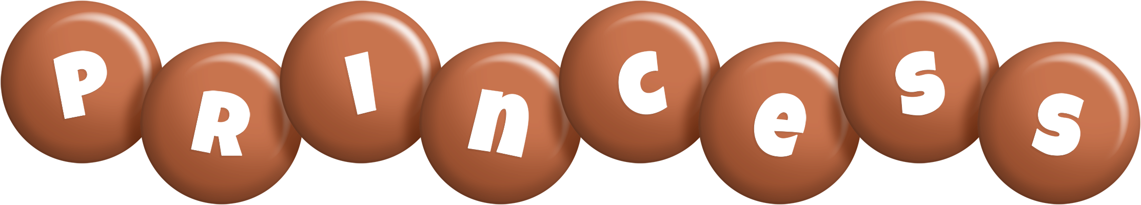 Princess candy-brown logo