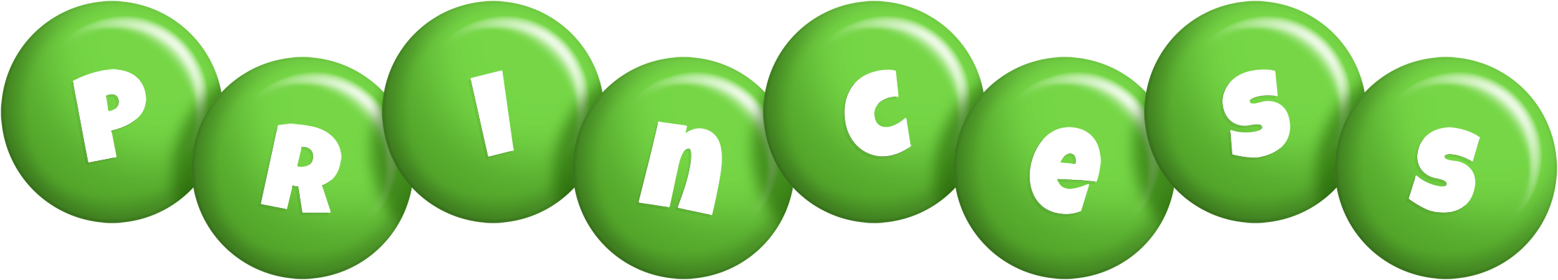 Princess candy-green logo