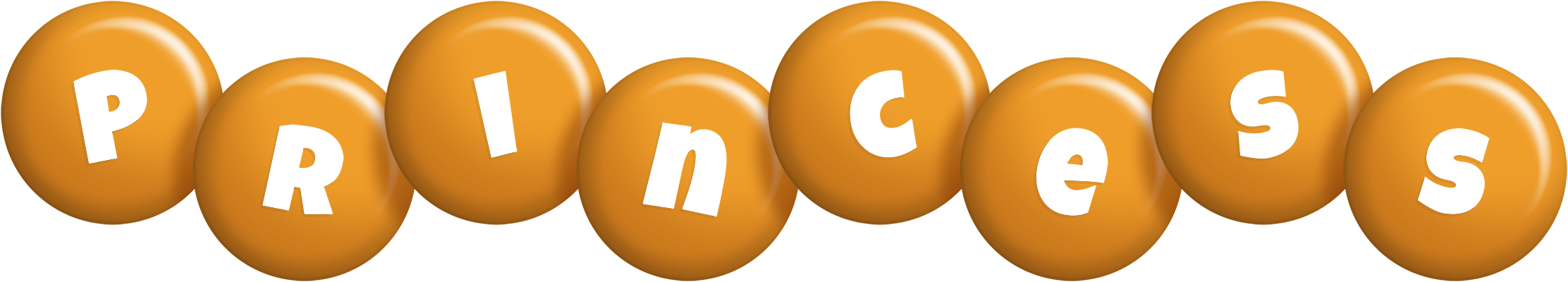 Princess candy-orange logo