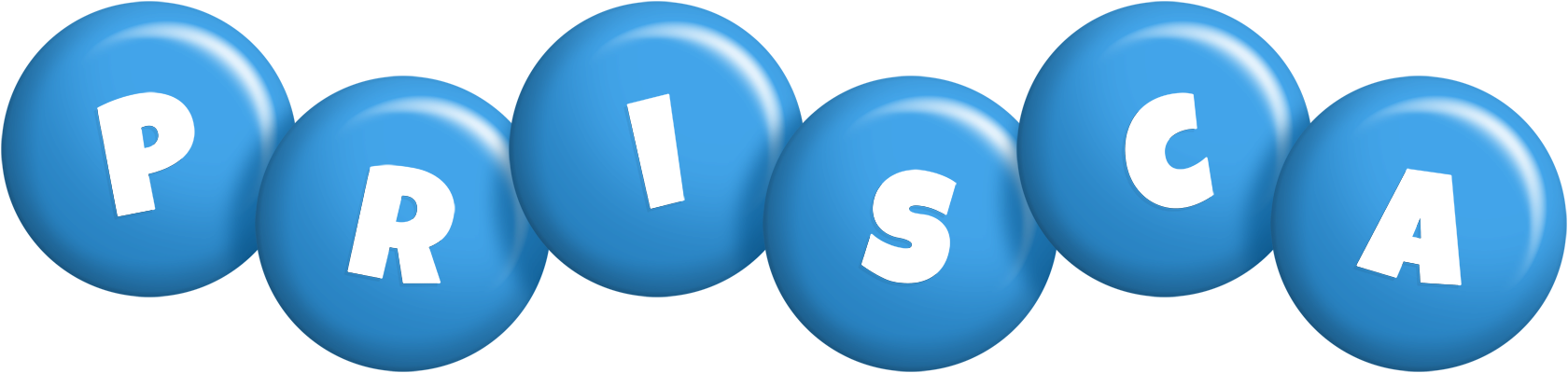 Prisca candy-blue logo