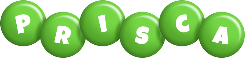 Prisca candy-green logo
