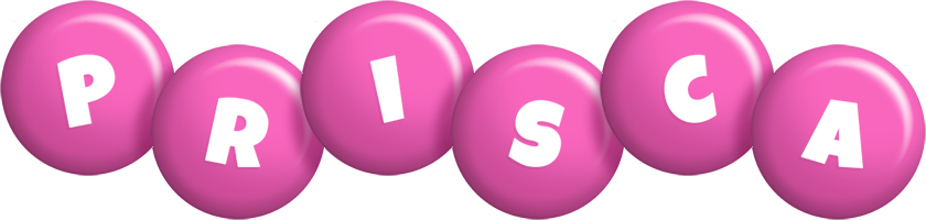 Prisca candy-pink logo