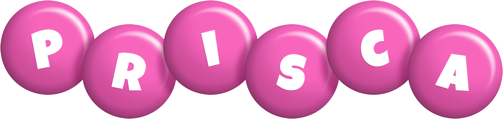 Prisca candy-pink logo