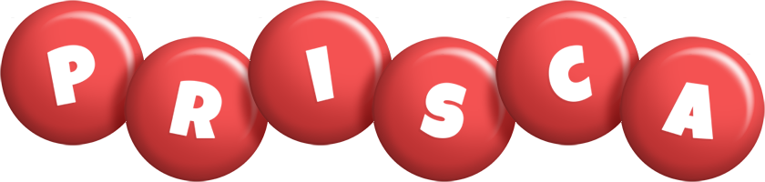 Prisca candy-red logo