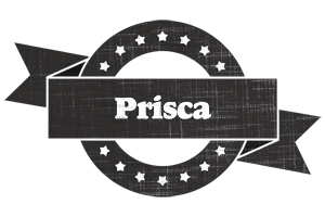 Prisca grunge logo