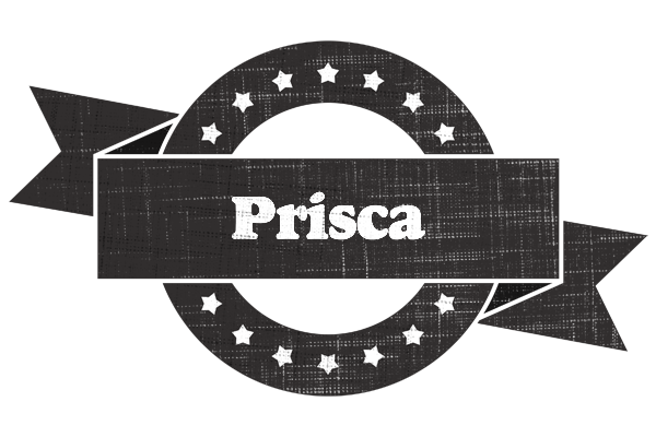 Prisca grunge logo