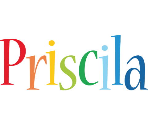 Priscila birthday logo