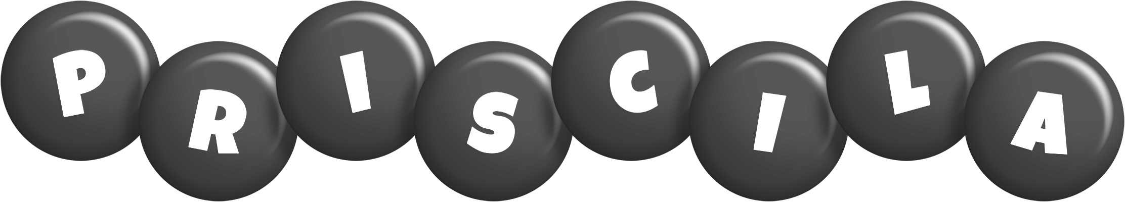 Priscila candy-black logo