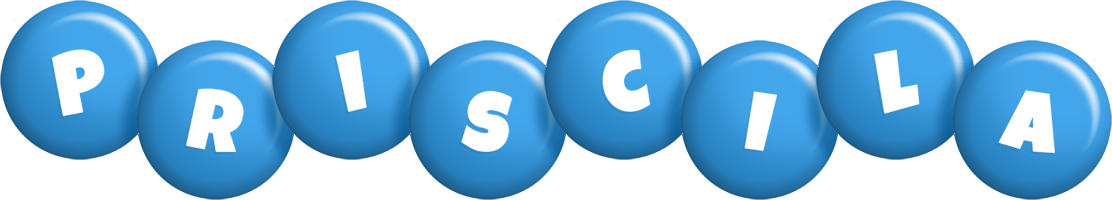 Priscila candy-blue logo