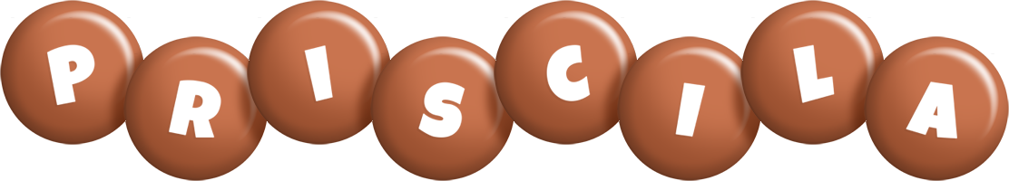 Priscila candy-brown logo