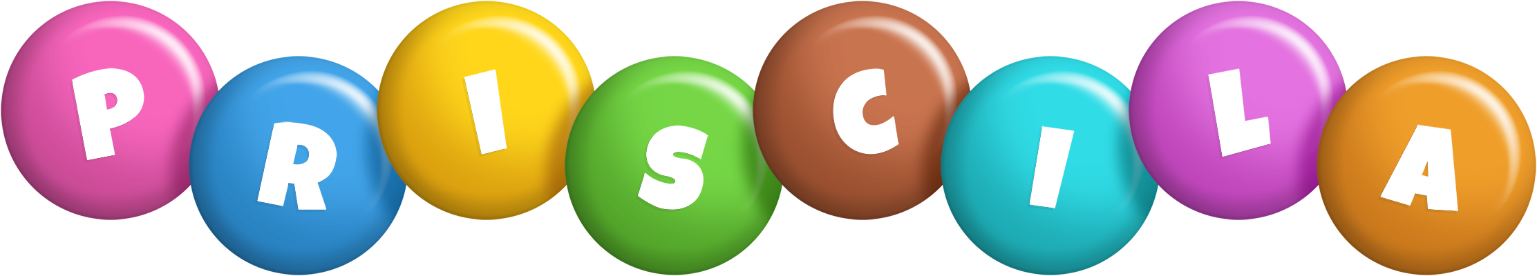 Priscila candy logo