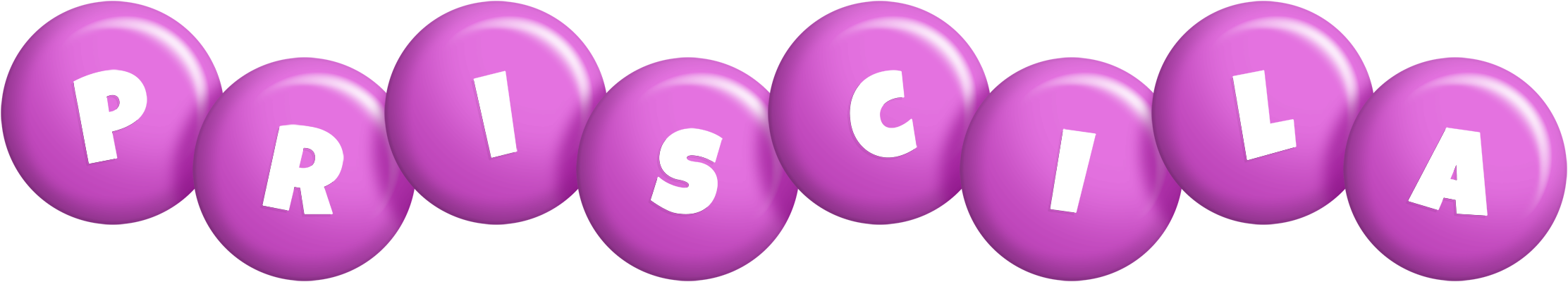 Priscila candy-purple logo