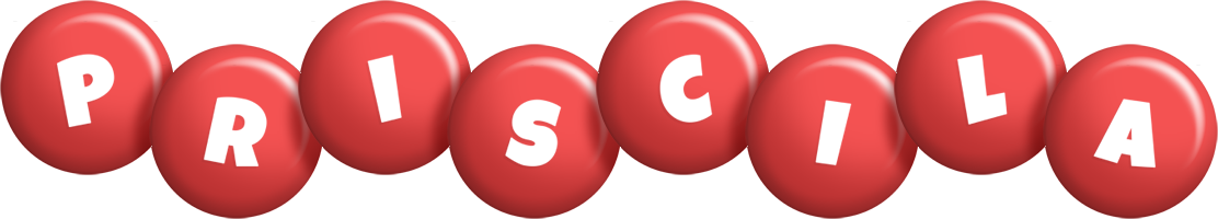 Priscila candy-red logo