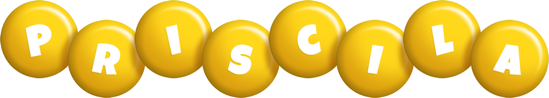 Priscila candy-yellow logo
