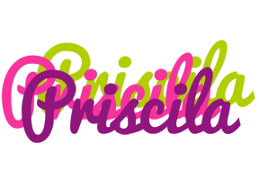 Priscila flowers logo