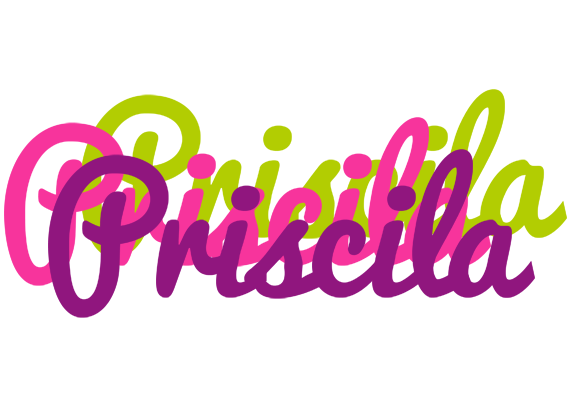 Priscila flowers logo