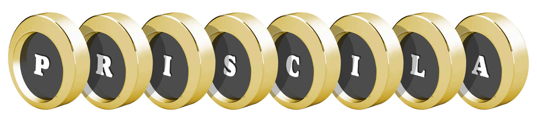 Priscila gold logo