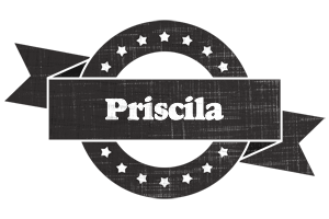 Priscila grunge logo