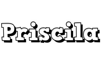 Priscila snowing logo