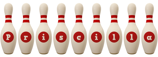 Priscilla bowling-pin logo