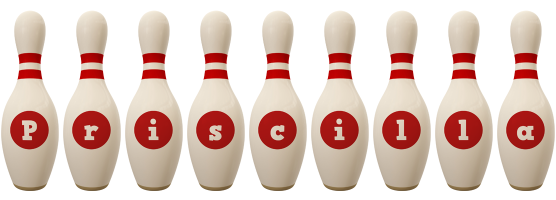 Priscilla bowling-pin logo