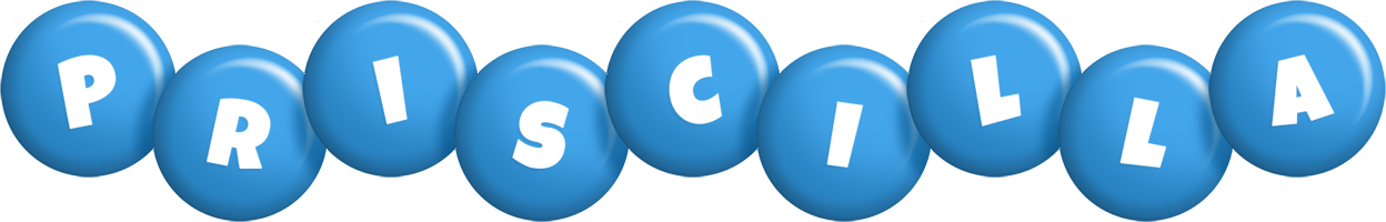 Priscilla candy-blue logo