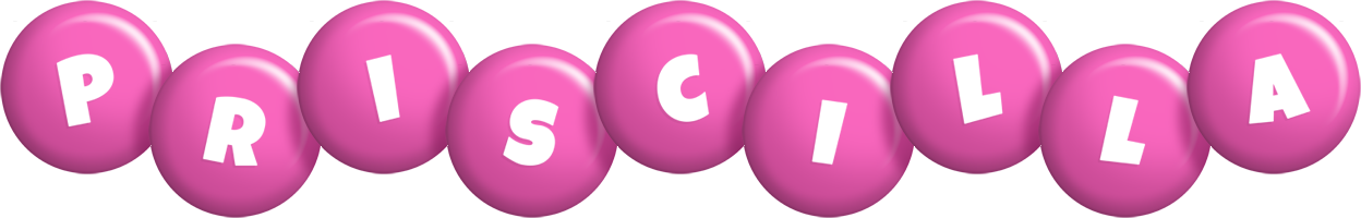 Priscilla candy-pink logo