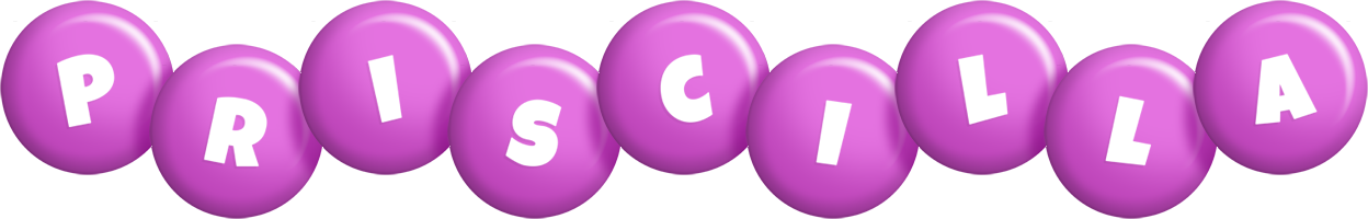 Priscilla candy-purple logo