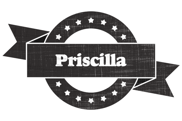 Priscilla grunge logo