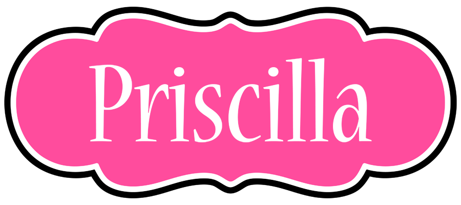 Priscilla invitation logo