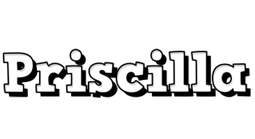 Priscilla snowing logo