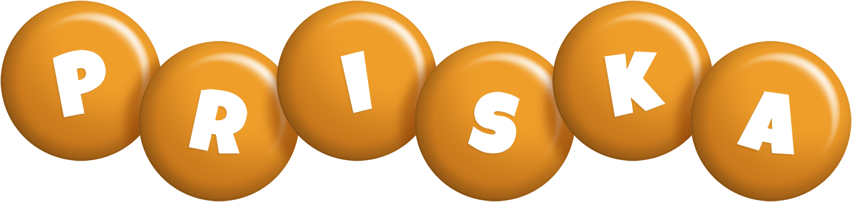 Priska candy-orange logo