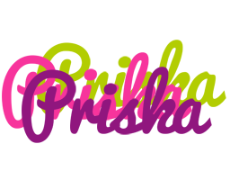 Priska flowers logo